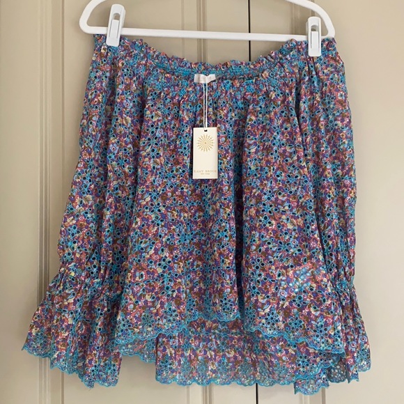 Ramy Brook Oakleigh Eyelet Off Shoulder Top NWT - Picture 3 of 4